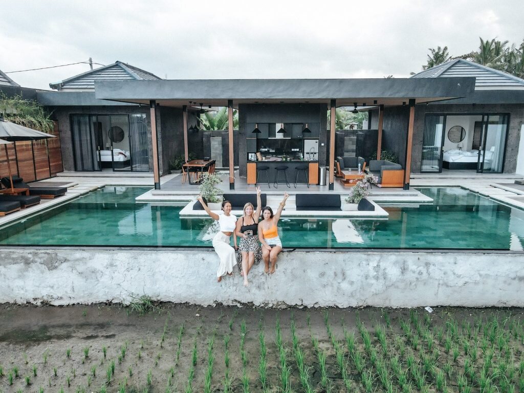 Infinity pool at Villa Madie, the best luxury villa in Ubud