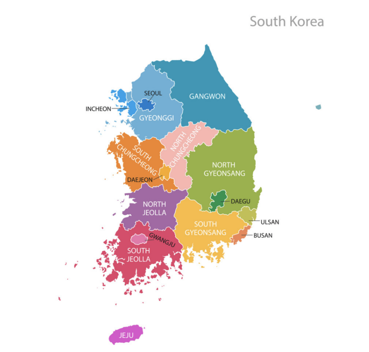 south Korea map